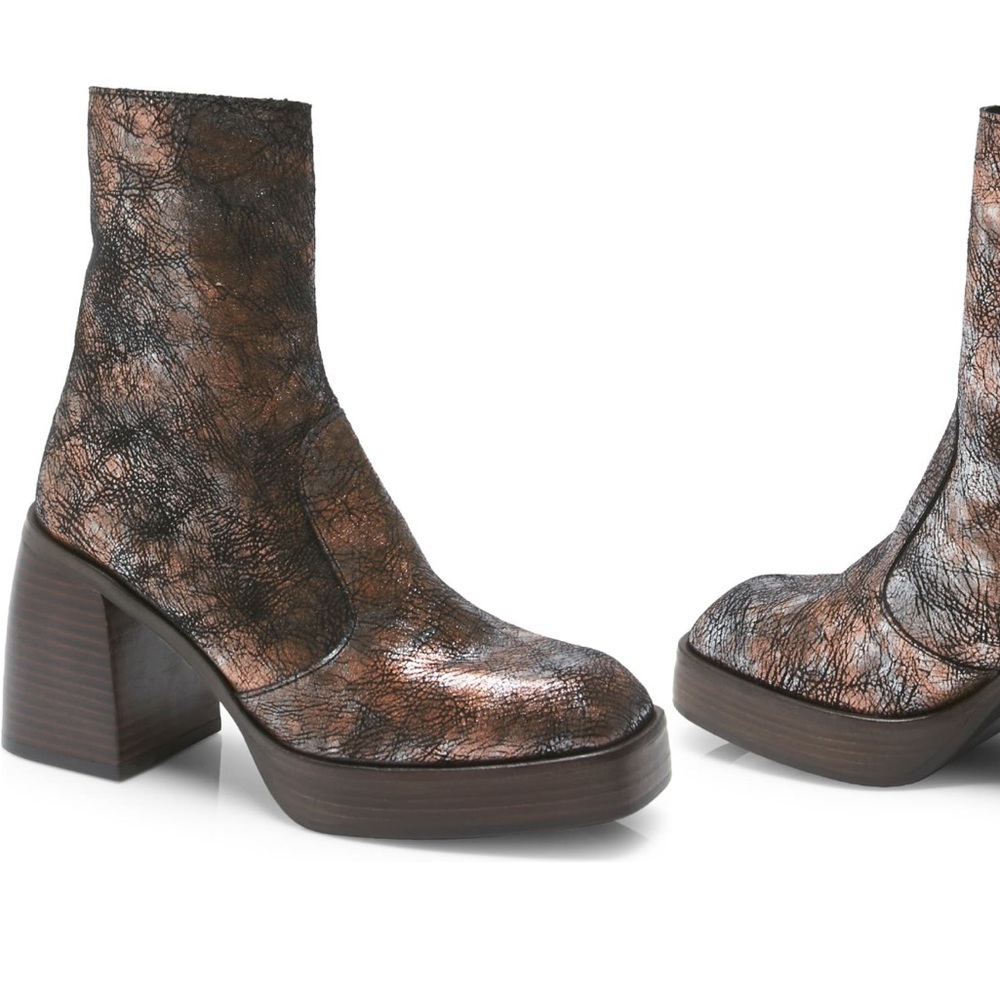 Free People Nwt Ruby Platform Bootie - image 2